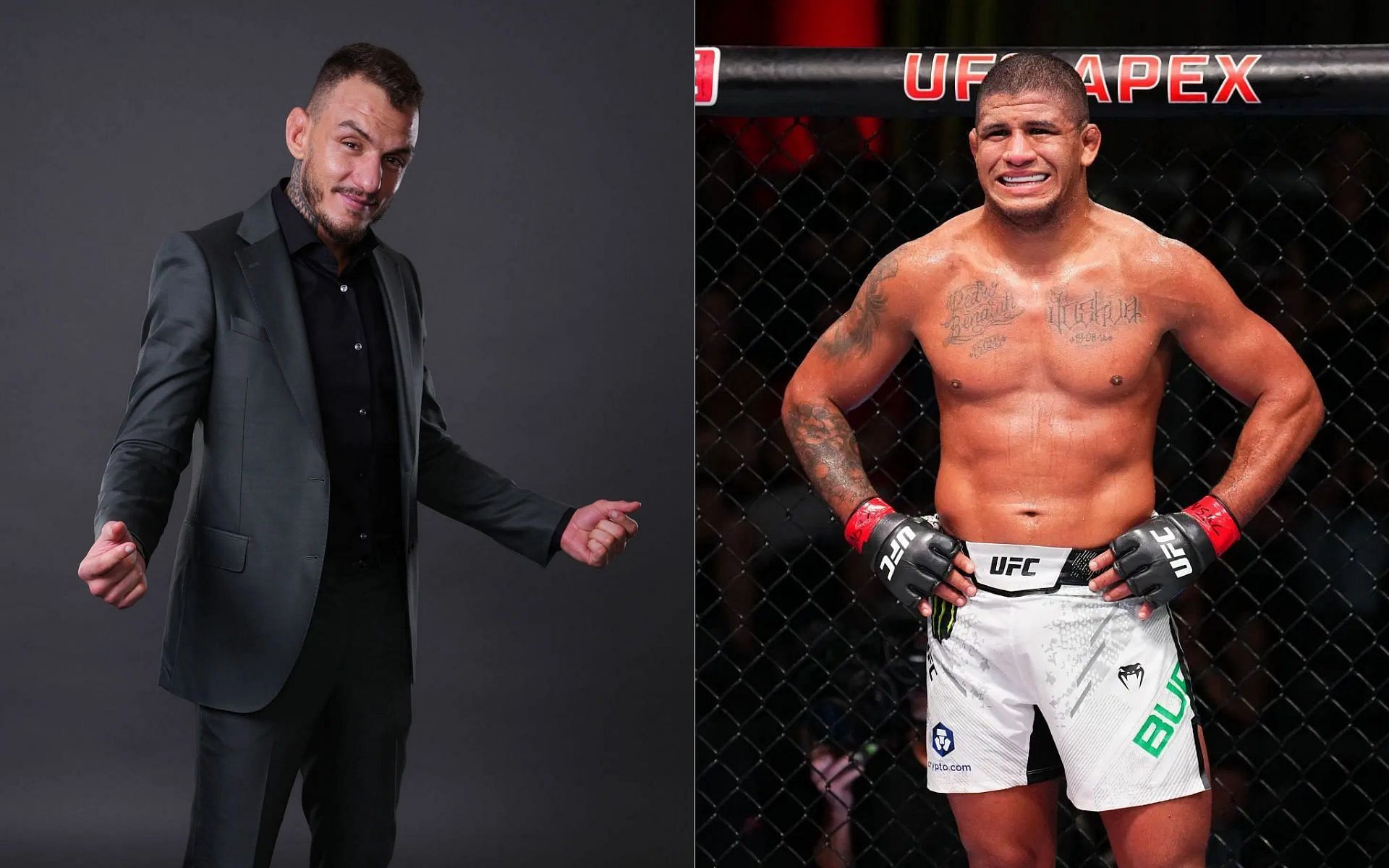 Renato Moicano (left) and Gilbert Burns (right) host a podcast together [Image courtesy: Getty]