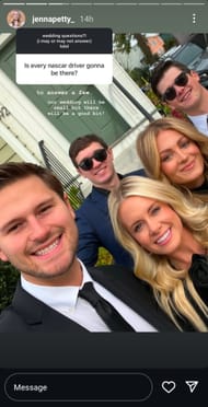 Jenna Petty's Instagram story