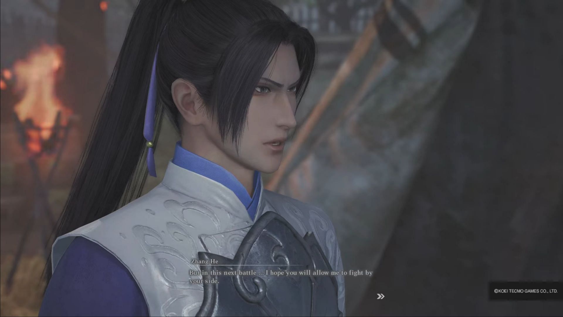 Zhang He understands his duty - but does Yuan Tan? (Image via Koei Tecmo)