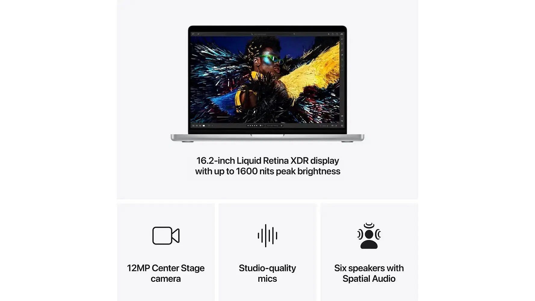 Apple MacBook Pro&#039;s display (Image via Apple)