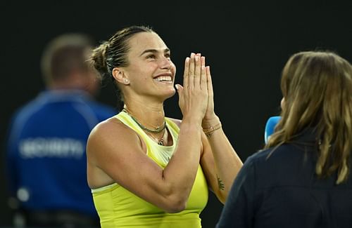 Aryna Sabalenka at the 2025 Australian Open - Day 1 - Source: Getty