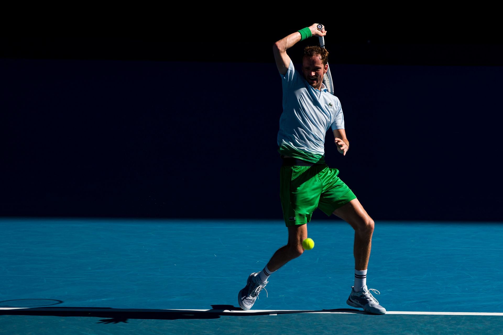 Daniil Medvedev in action at the Australian Open (Image Source: Getty)