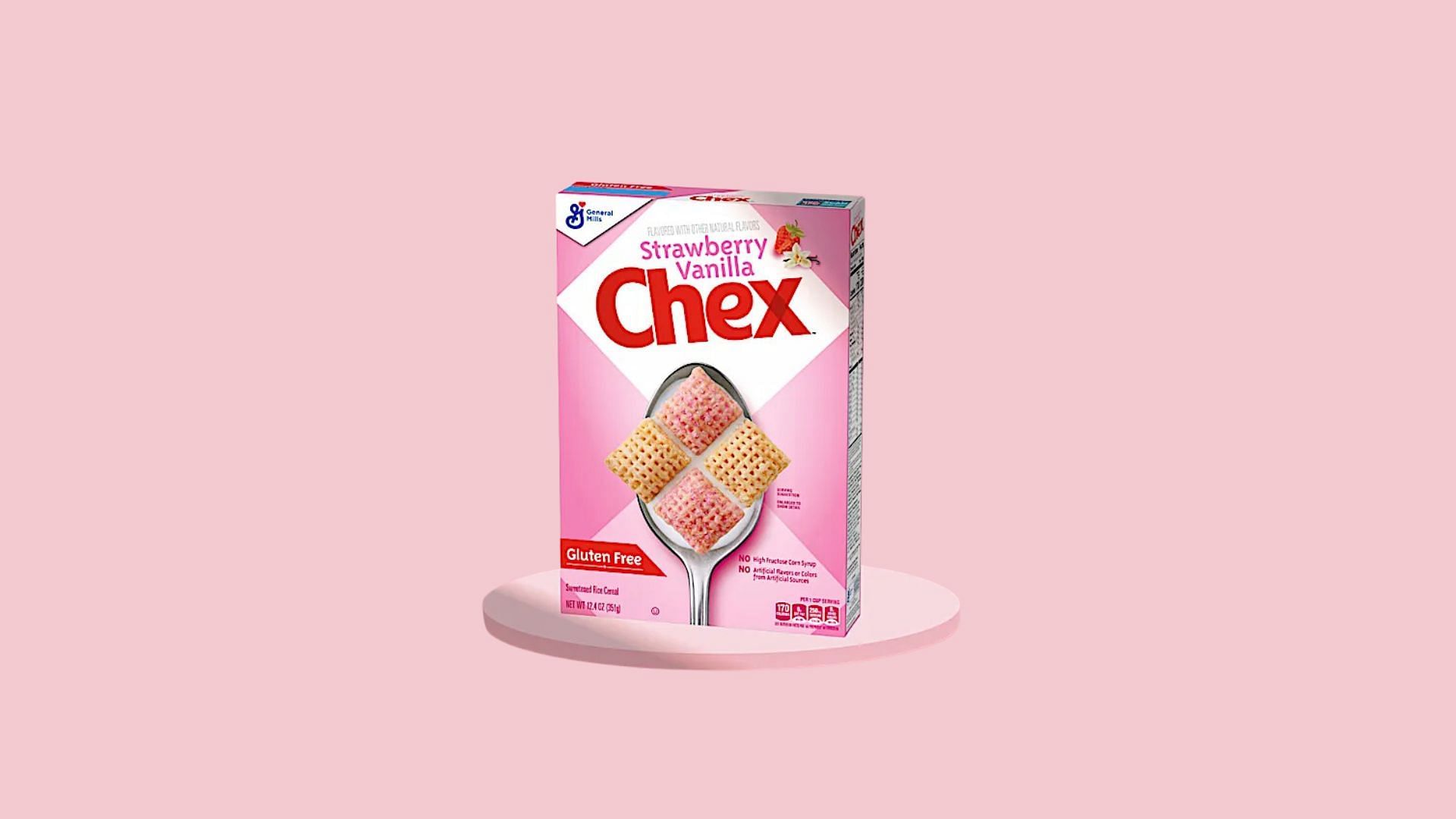 Chex Strawberry vanilla (Image via General Mills)