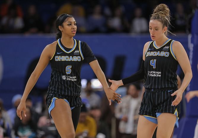 Unimpressed Angel Reese succinctly reviews Marina Mabrey's dance moves on LiAngelo Ball's viral song 'Tweaker'