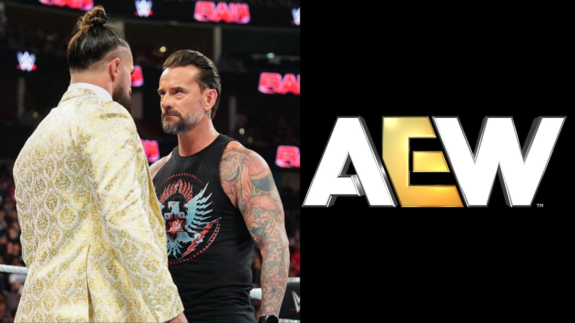 AEW might respond to the recent controversial RAW segment. (Image via WWE.com and AEW Facebook) 