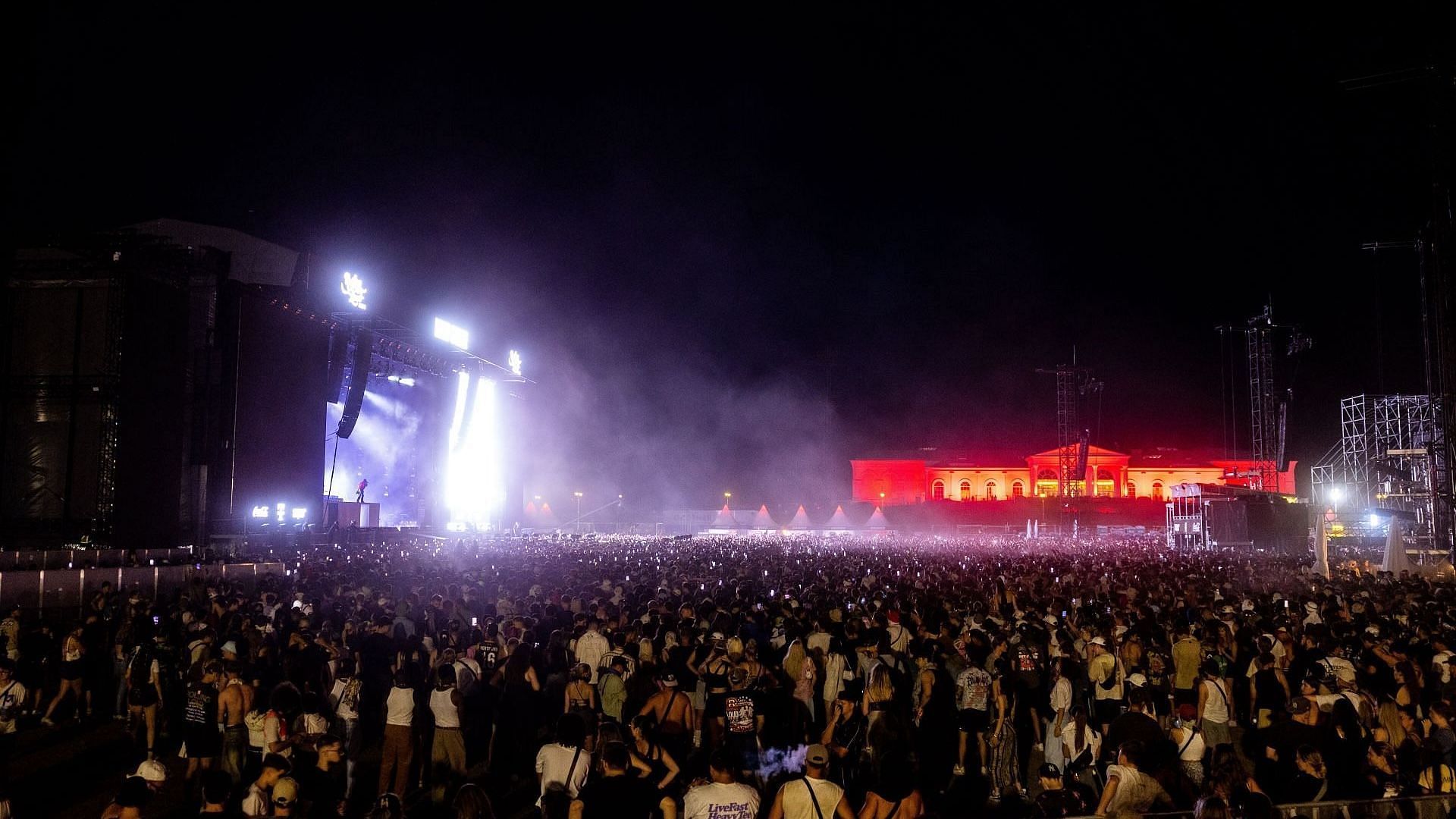 The atmosphere as Playboi Carti performs on day 2 of Rolling Loud Europe 2024 at Magna Racino on July 6, 2024, in Vienna, Austria. (Image via Getty/Mario Skraban)