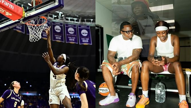 Flau'jae Johnson’s stepdad Ameen Brooks flexes LaMelo Ball kicks on sons: “We don’t stop basketball day”