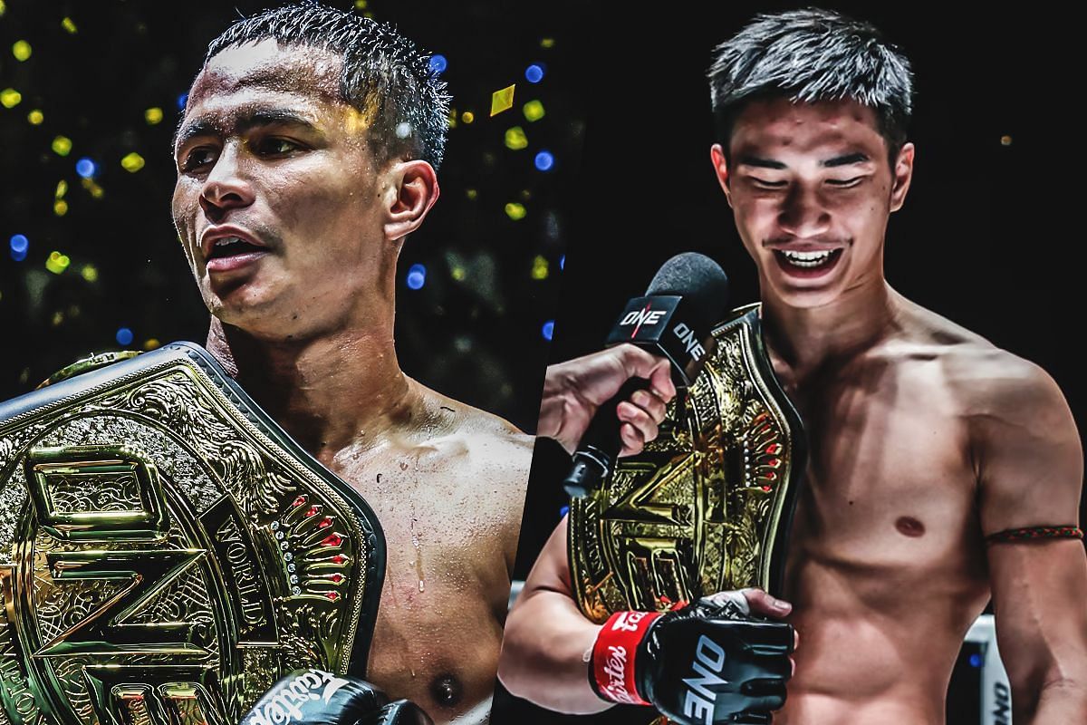 Superbon Singha Mawynn and Tawanchai PK Saenchai - Photo by ONE Championship