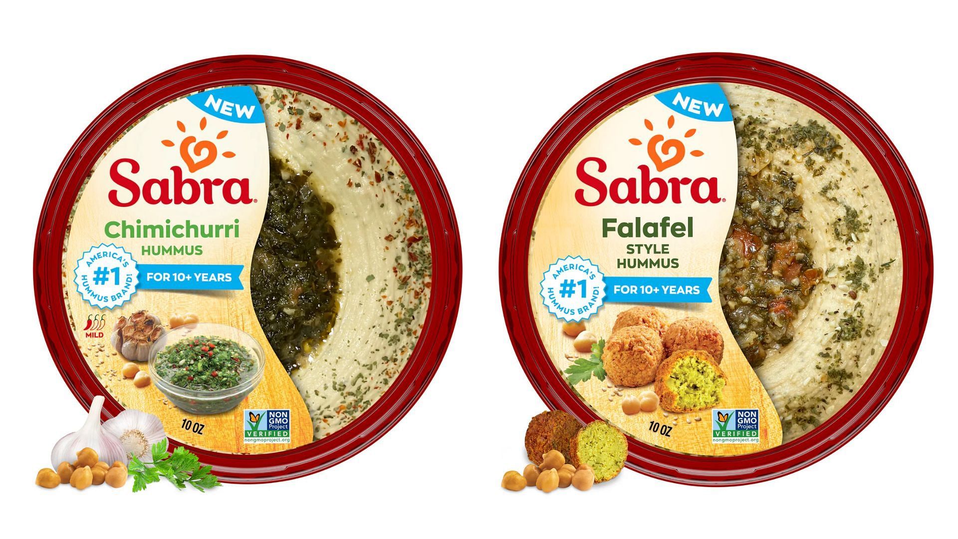 The two new global-inspired flavors by Sabra Hummus (Image via Sabra)