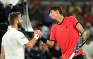 Corentin Moutet and Alexei Popyrin at the Australian Open 2025. (Photo: Getty)