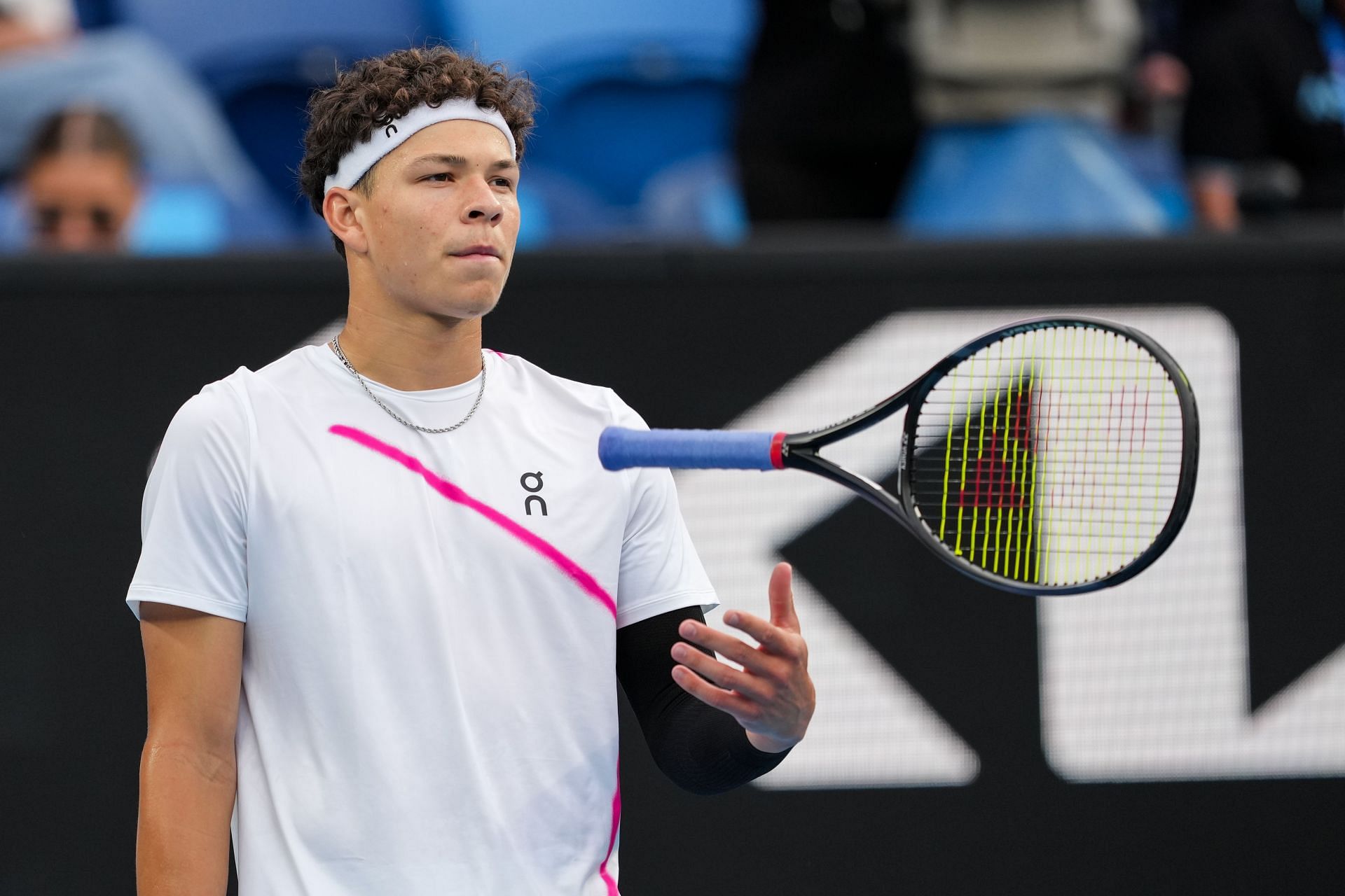 Ben Shelton at the 2024 Australian Open (Source: Getty)