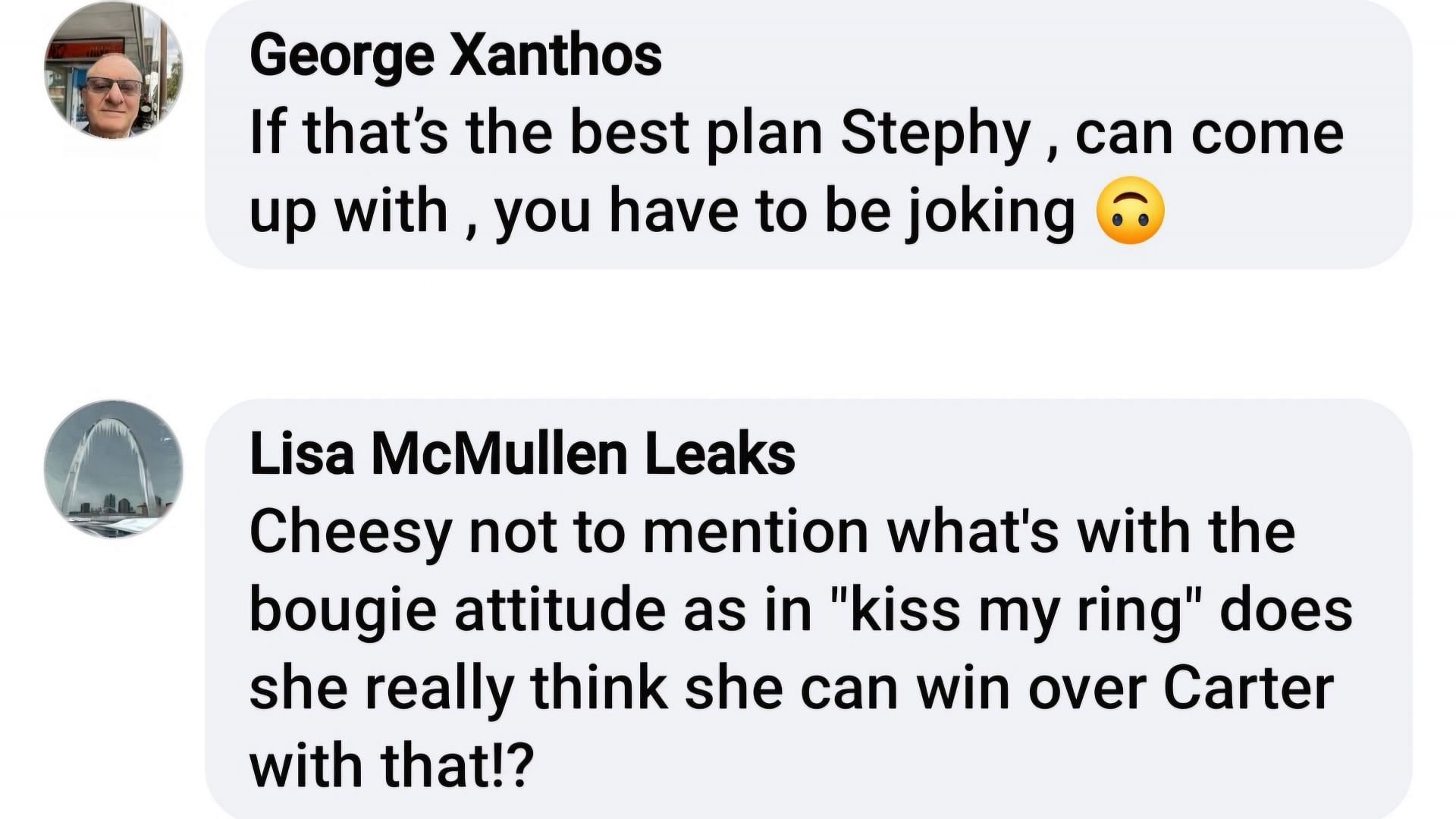 Fan comments discussing Daphne&#039;s appearance and Steffy&#039;s plan for her (via Angella MD Edwards / Facebook)