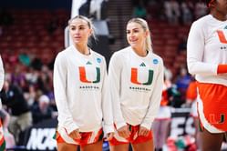 IN PICS: Hanna and Haley Cavinder post snaps from Miami vs SMU with BFs Carson Beck and Jake Ferguson posing together