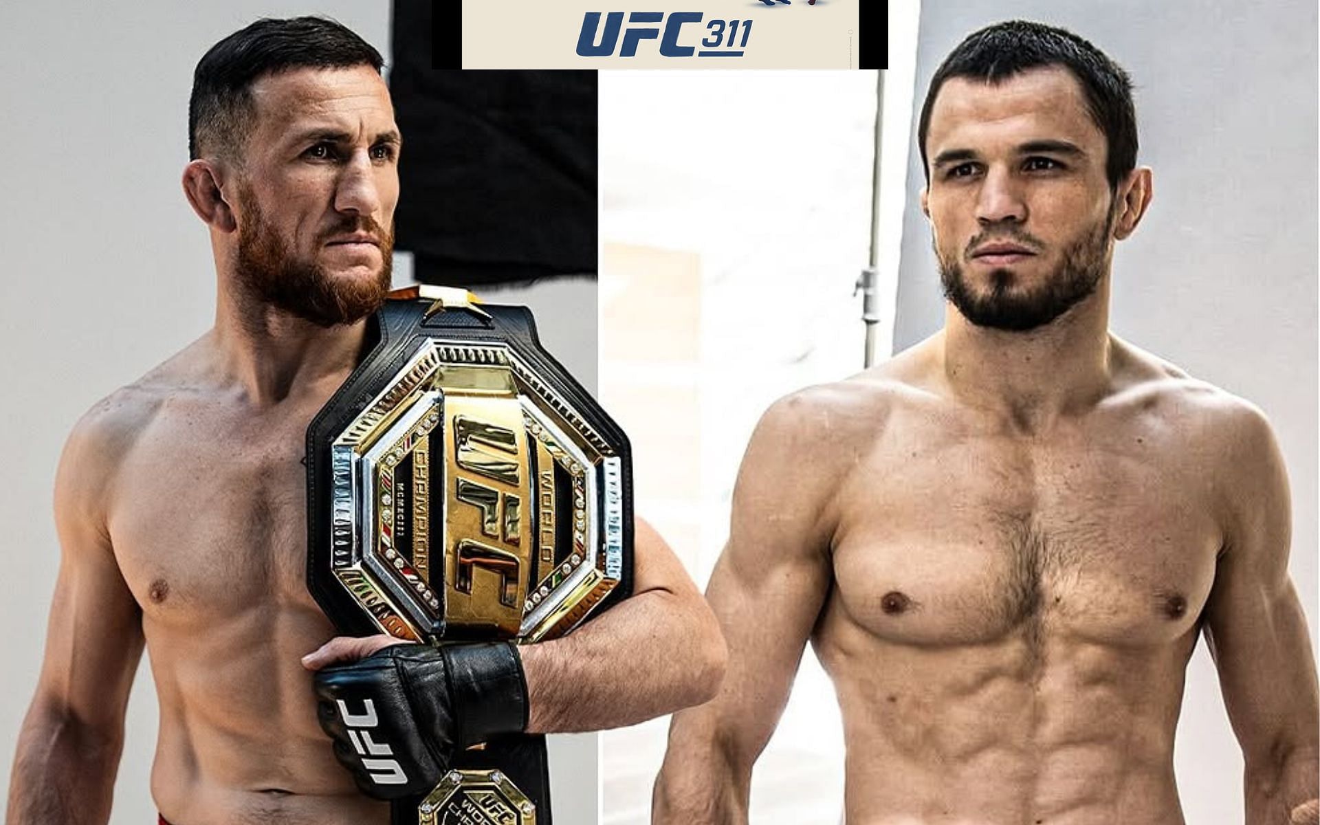 Merab Dvalishvili (left) will take on Umar Nurmagomedov (right) in the co-main event of UFC 311. [Images courtesy: @ufcindia on Instagram]