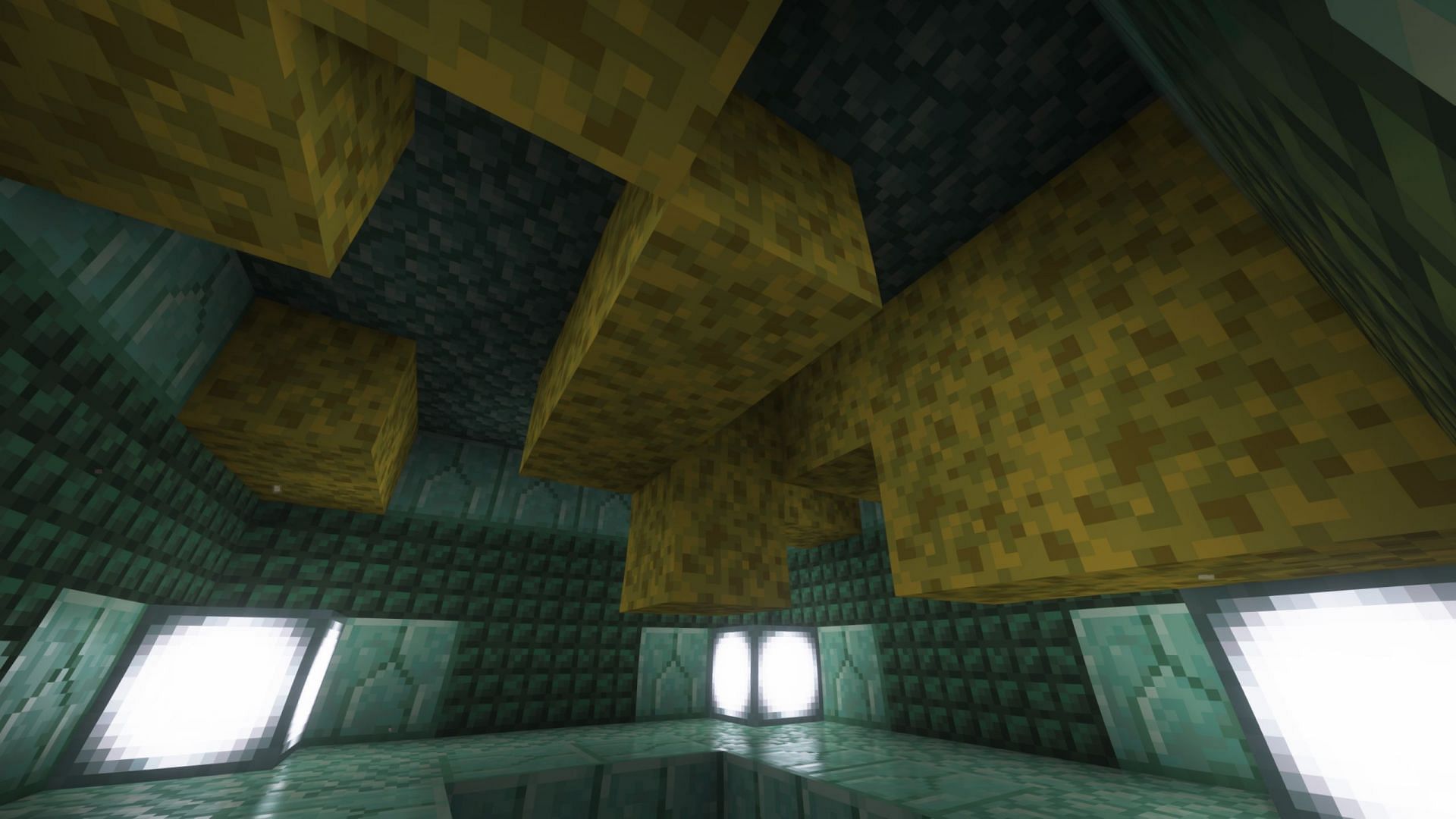 Sponges are only found in Ocean Monuments (Image via Mojang Studios)