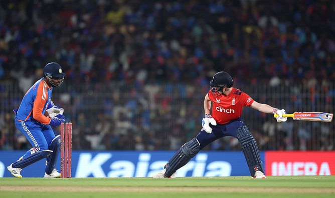 Harry Brook fails again, bowled by Ravi Bishnoi for 8 runs in IND vs ENG 2025 3rd T20I [Watch]