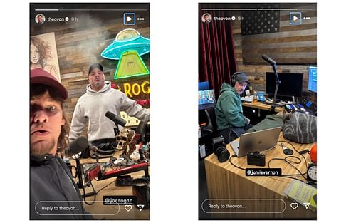 Theo Von's Instagram stories screenshot. [Image courtesy: @theovon on Instagram]