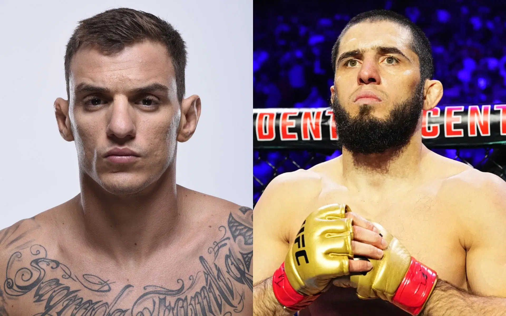 Islam Makhachev (right) and Renato Moicano (left) will collide in a long-awaited rematch at UFC 311 [Images courtesy: Getty Images]