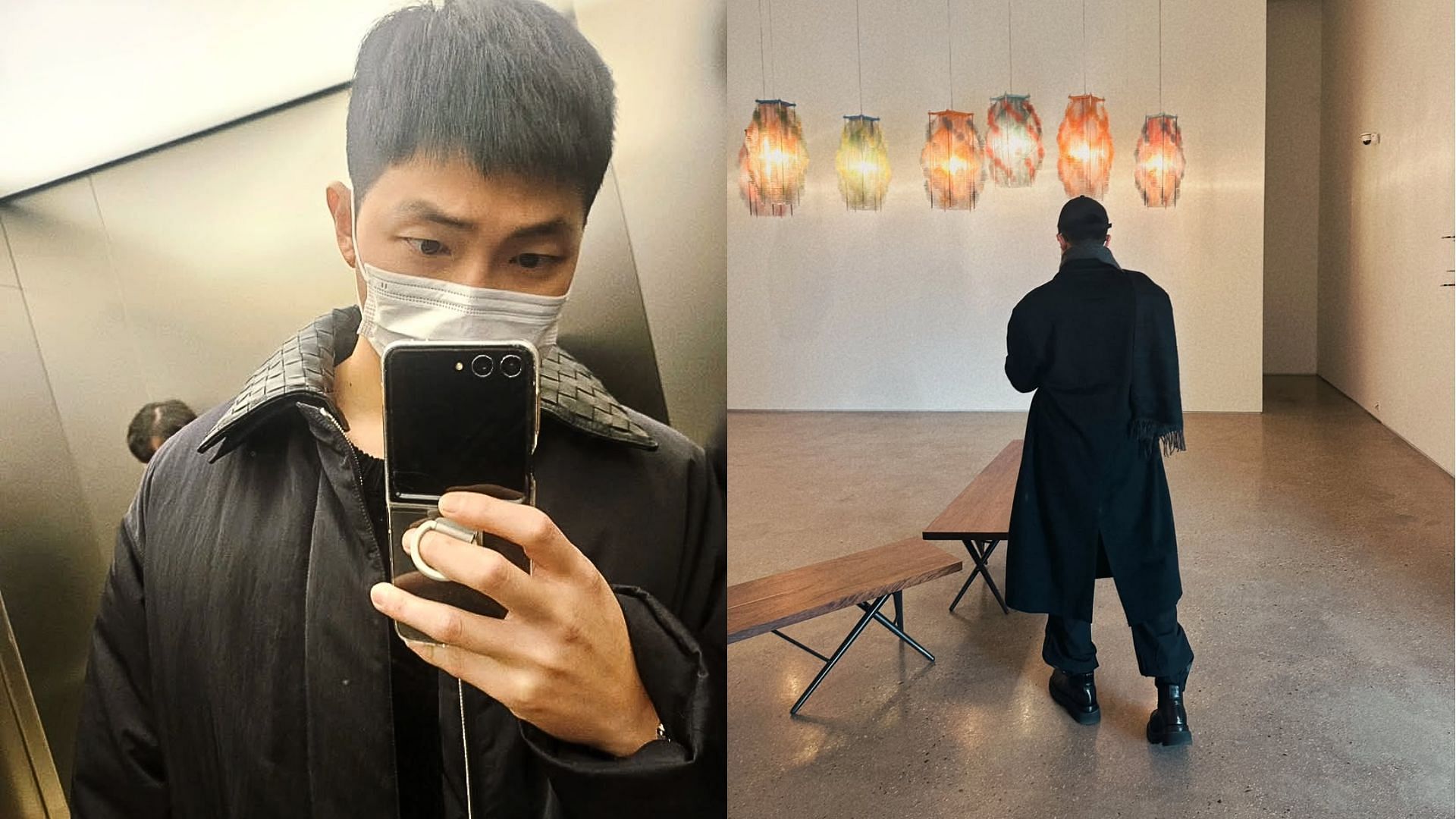 RM posts a new set of pictures for the first time in the new year (Images via Instagram/rkive)