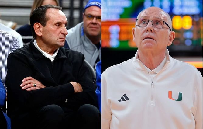 Mike Krzyzewski criticizes NCAAB landscape while lamenting how "disheartened" Jim Larranaga looked in his retirement conference