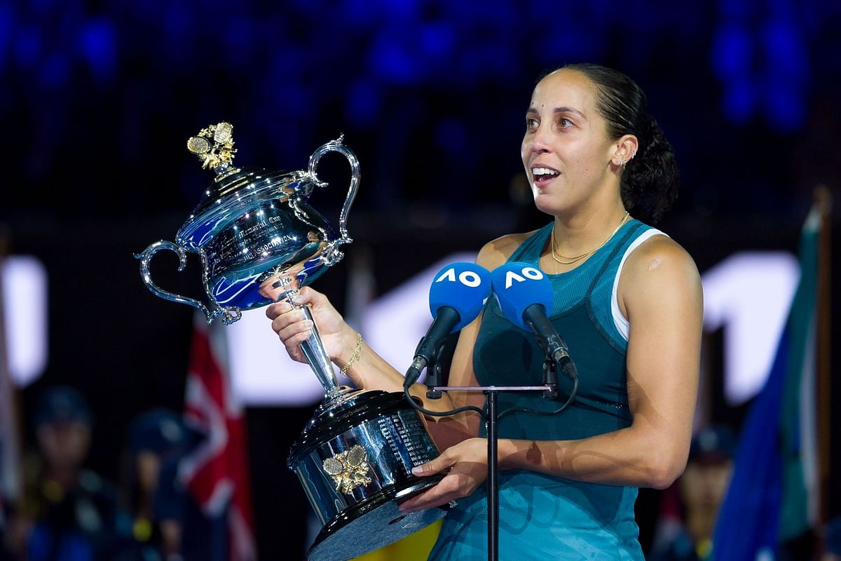 WATCH Madison Keys cannot stop laughing with tears rolling down her