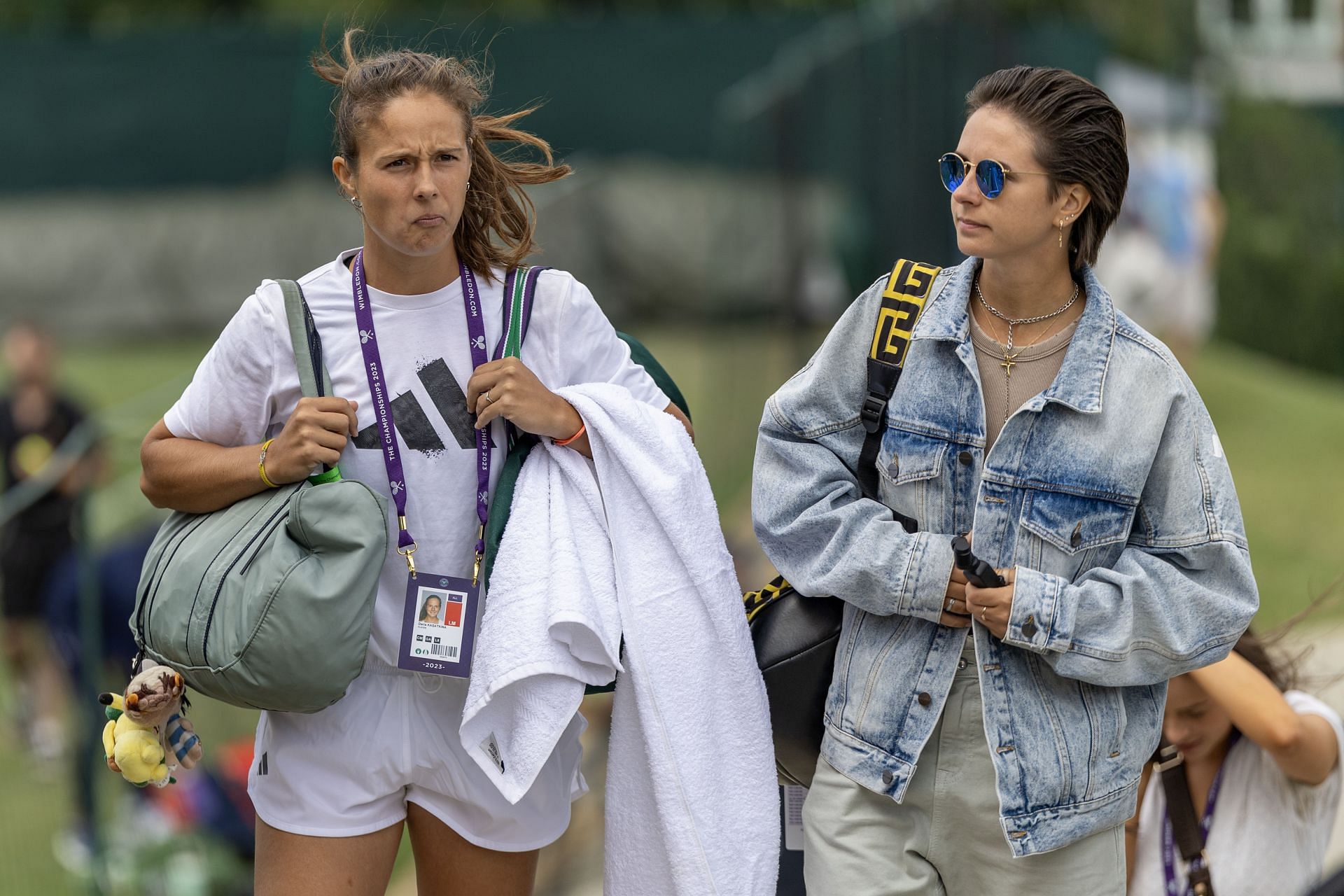 Daria Kasatkina and Natalia Zabiiako at Wimbledon 2023. (Photo: Getty)