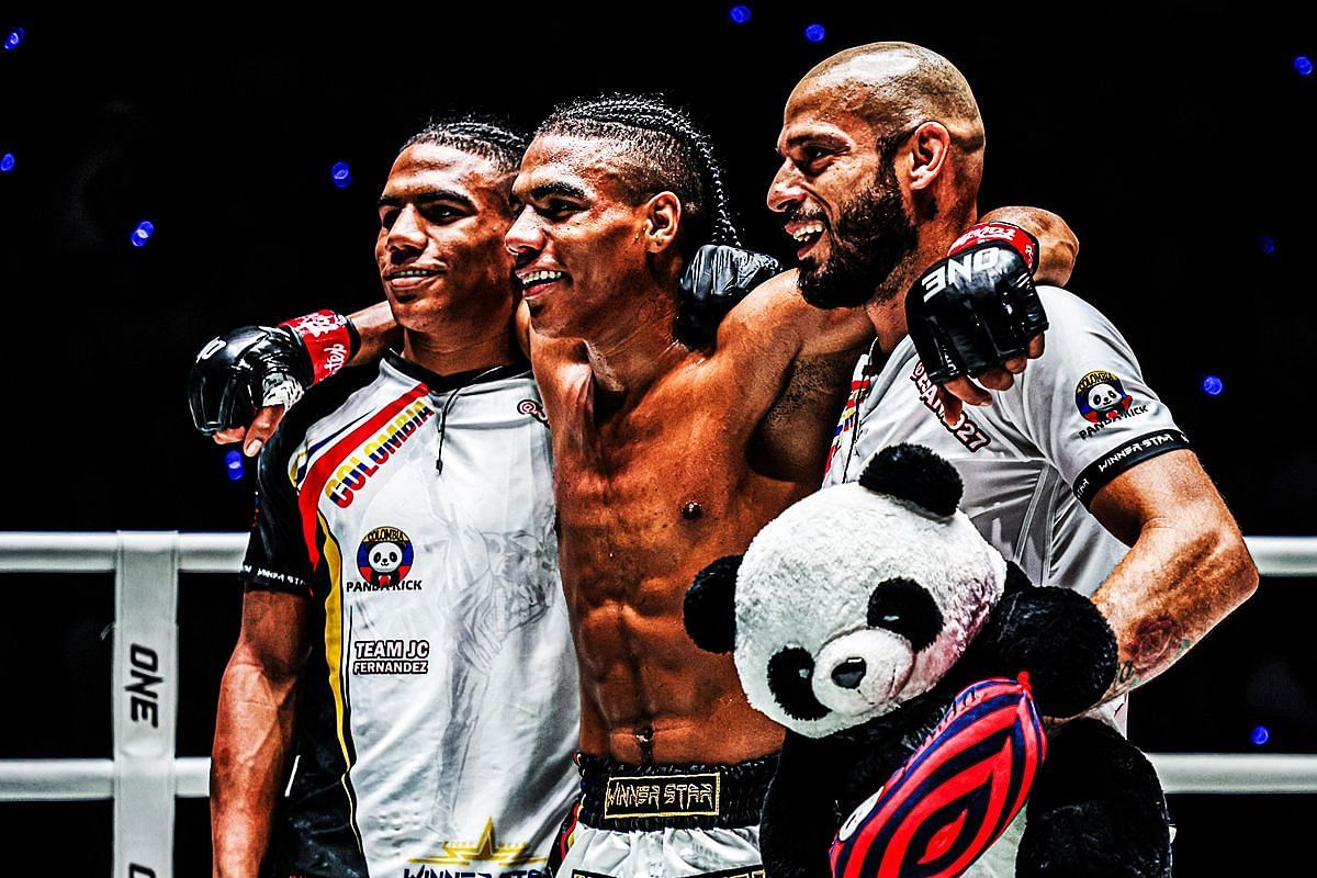 Jordan Estupinan (left), Johan Estupinan (middle) [Photo via ONE Championship]