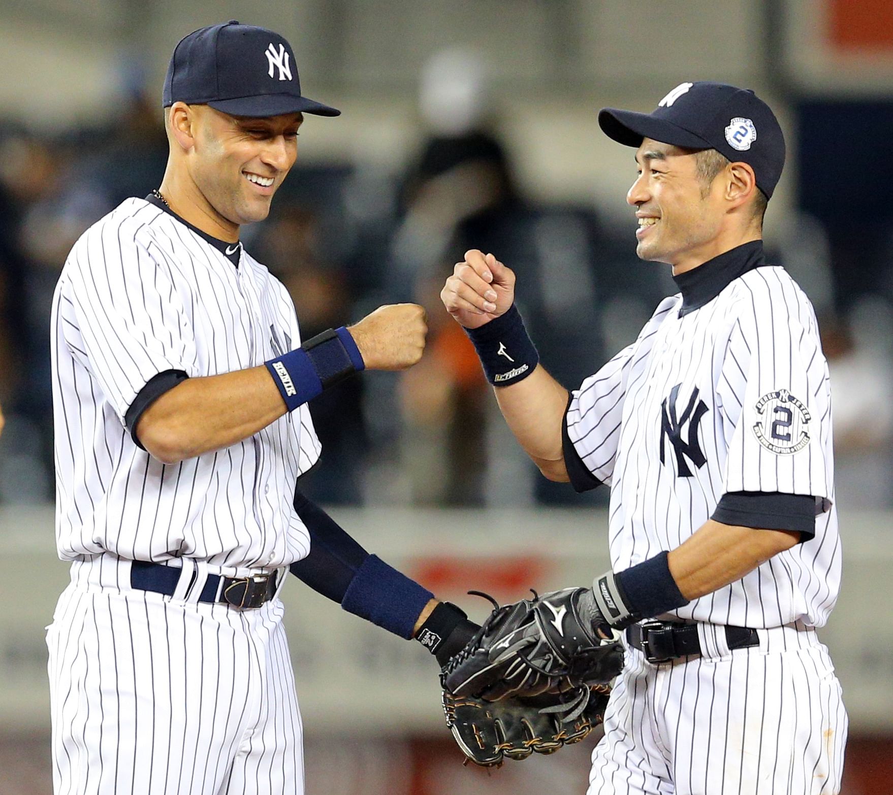 Derek Jeter and Ichiro Suzuki lead the highest HOF percentage rankings (Source: Imagn)