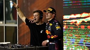 Martin Garrix shares picture with a seemingly drunk Max Verstappen celebrating his 4th title win