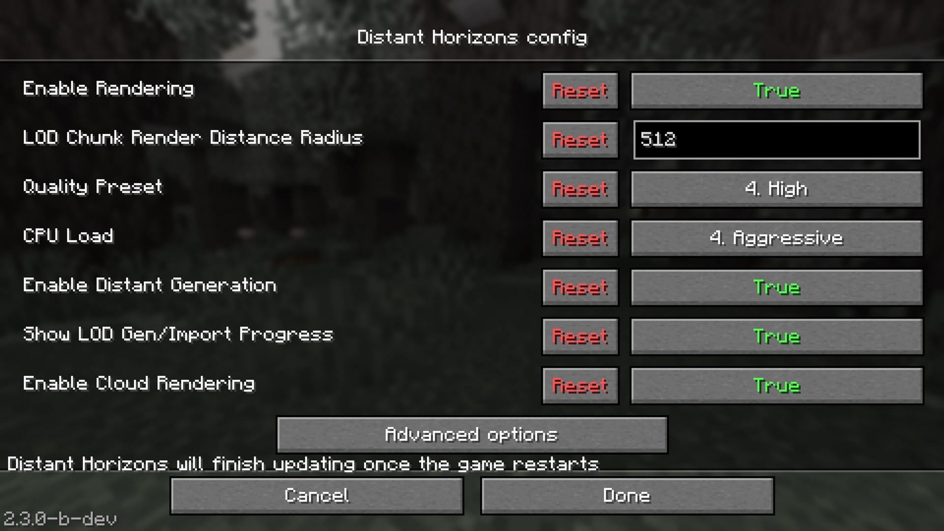 Download and install Minecraft Distant Horizons 1.21.4 using the following steps (Image via Mojang Studios || Distant Horizons/James_Seibel)