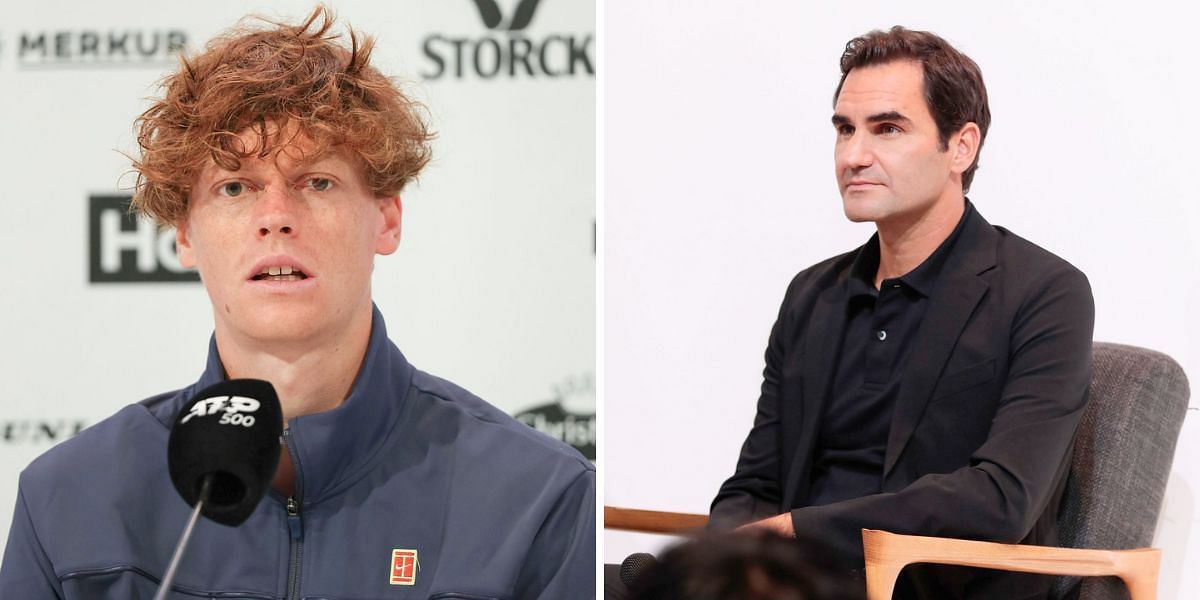 Jannik Sinner (L) &amp; Roger Federer (R) [Image Source: Getty Images]