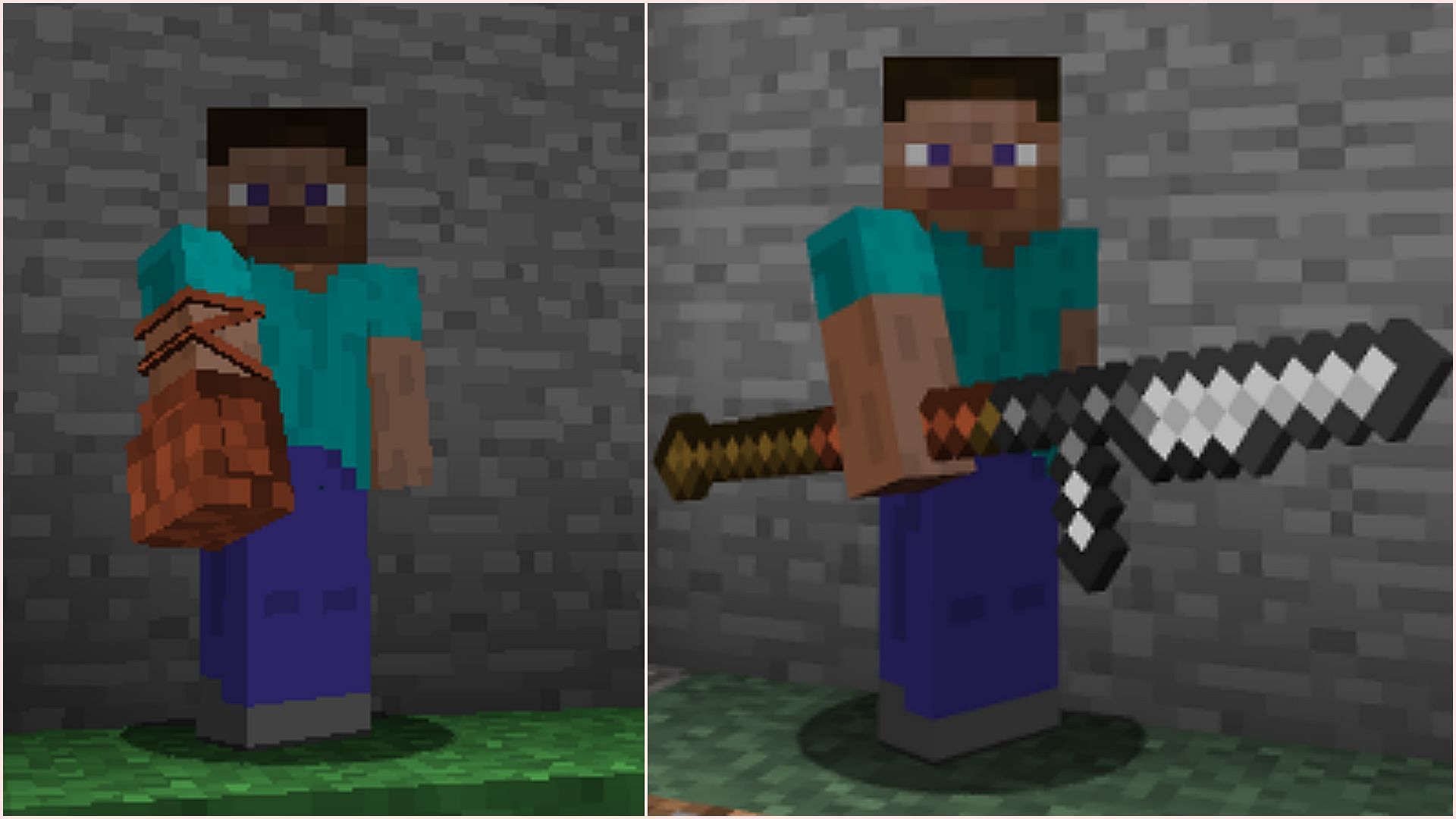 Some weapons that players can create through the mod (Image via CurseForge/ObliviousSpartan || Mojang)