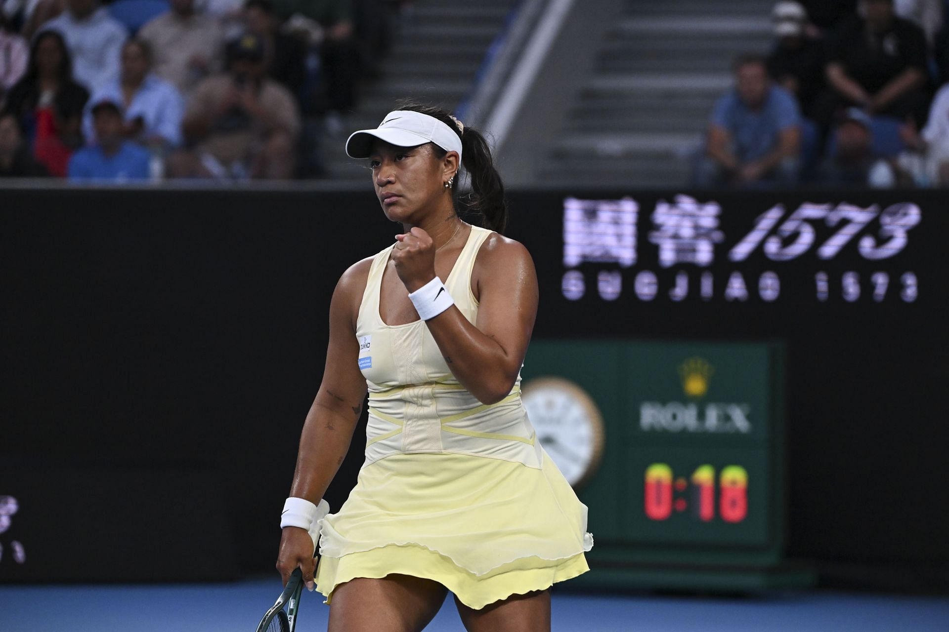 Destanee Aiava wearing Sharapova-inspired outfit at 2R of AO 25 - Source: Getty