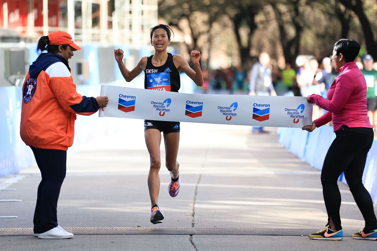 Houston Marathon 2025 Final Results Conner Mantz and Weini Kelati