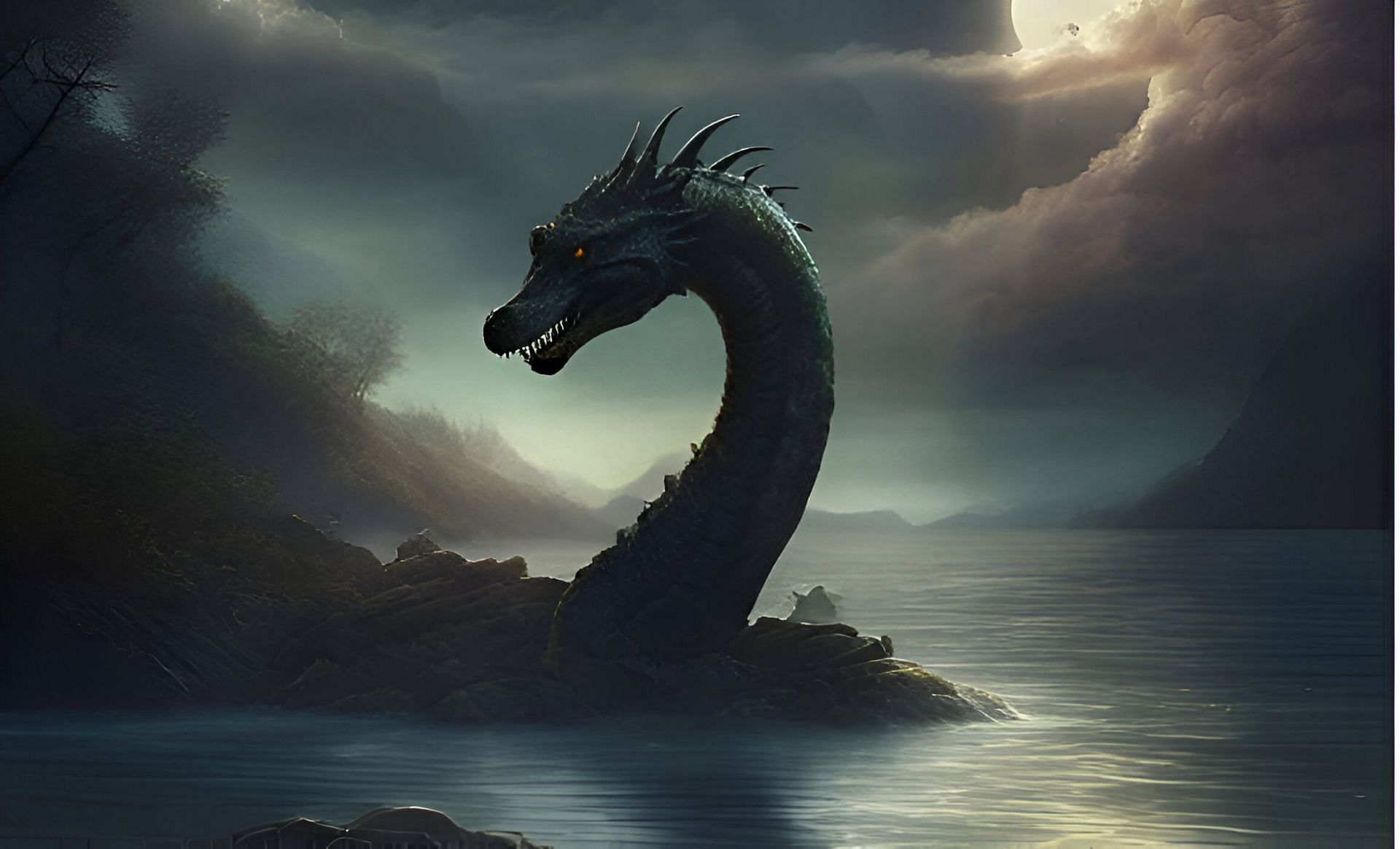 The Loch Ness Monster (Image via Pixabay)