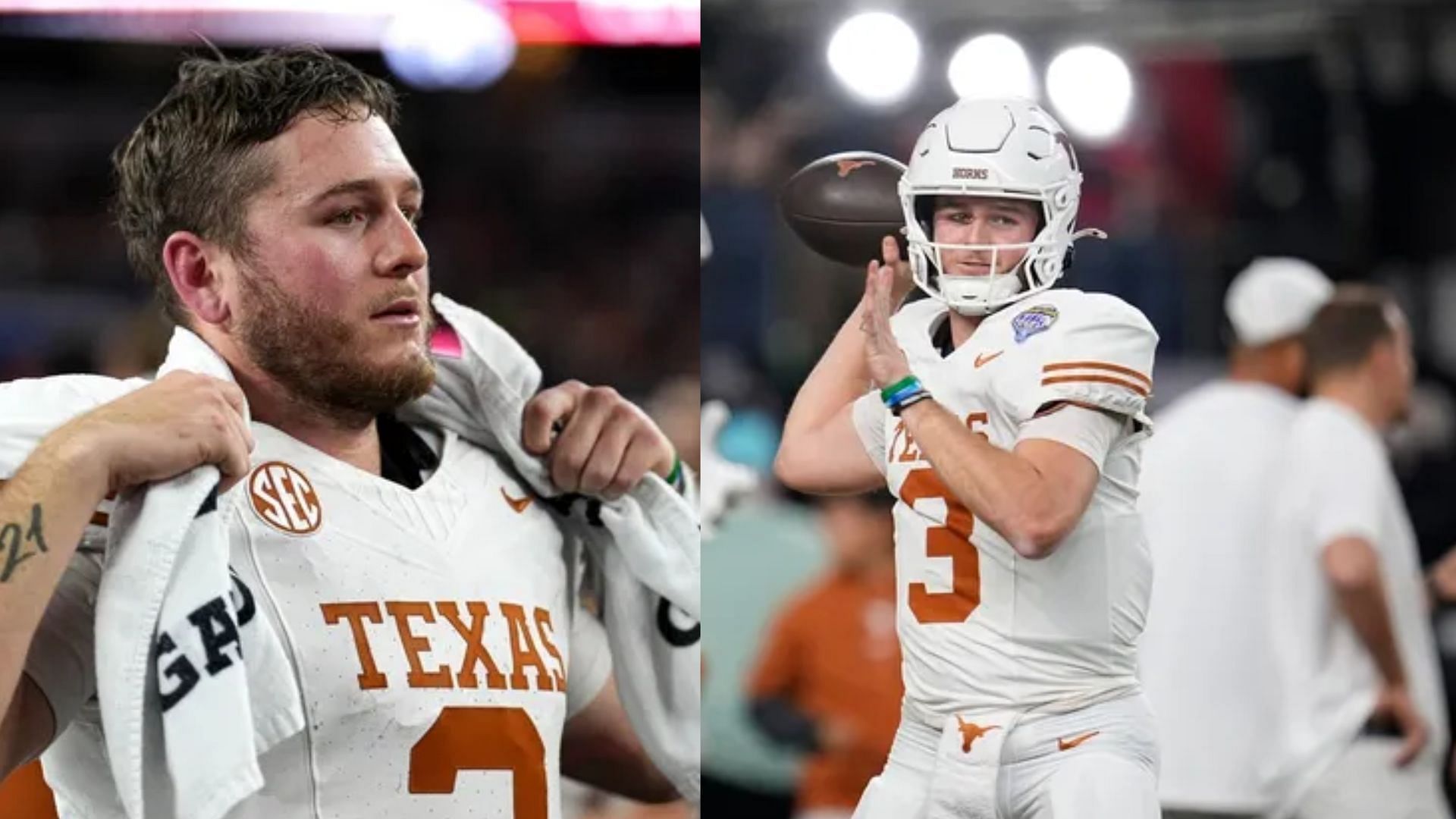 Texas quarterback Quinn Ewers 