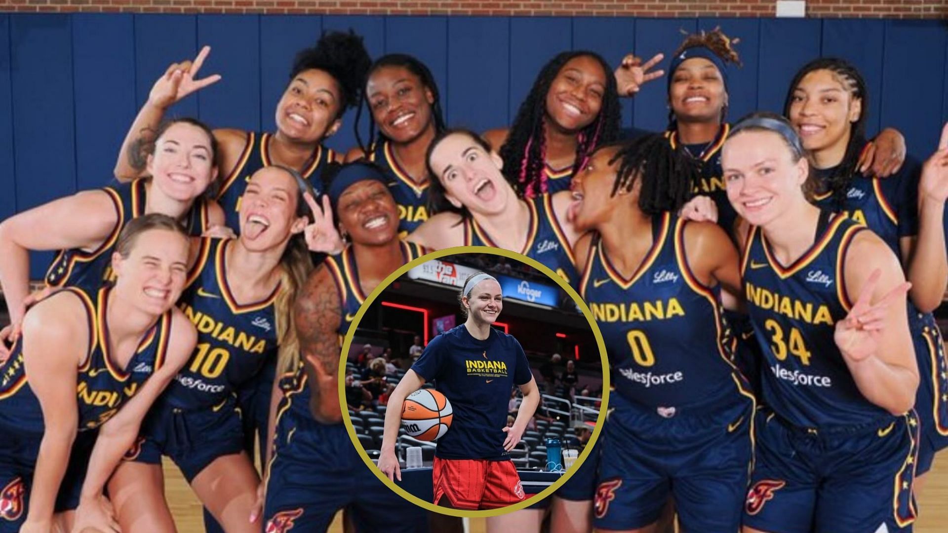 Grace Berger posts photo with Fever teammates (Photo: Grace Berger