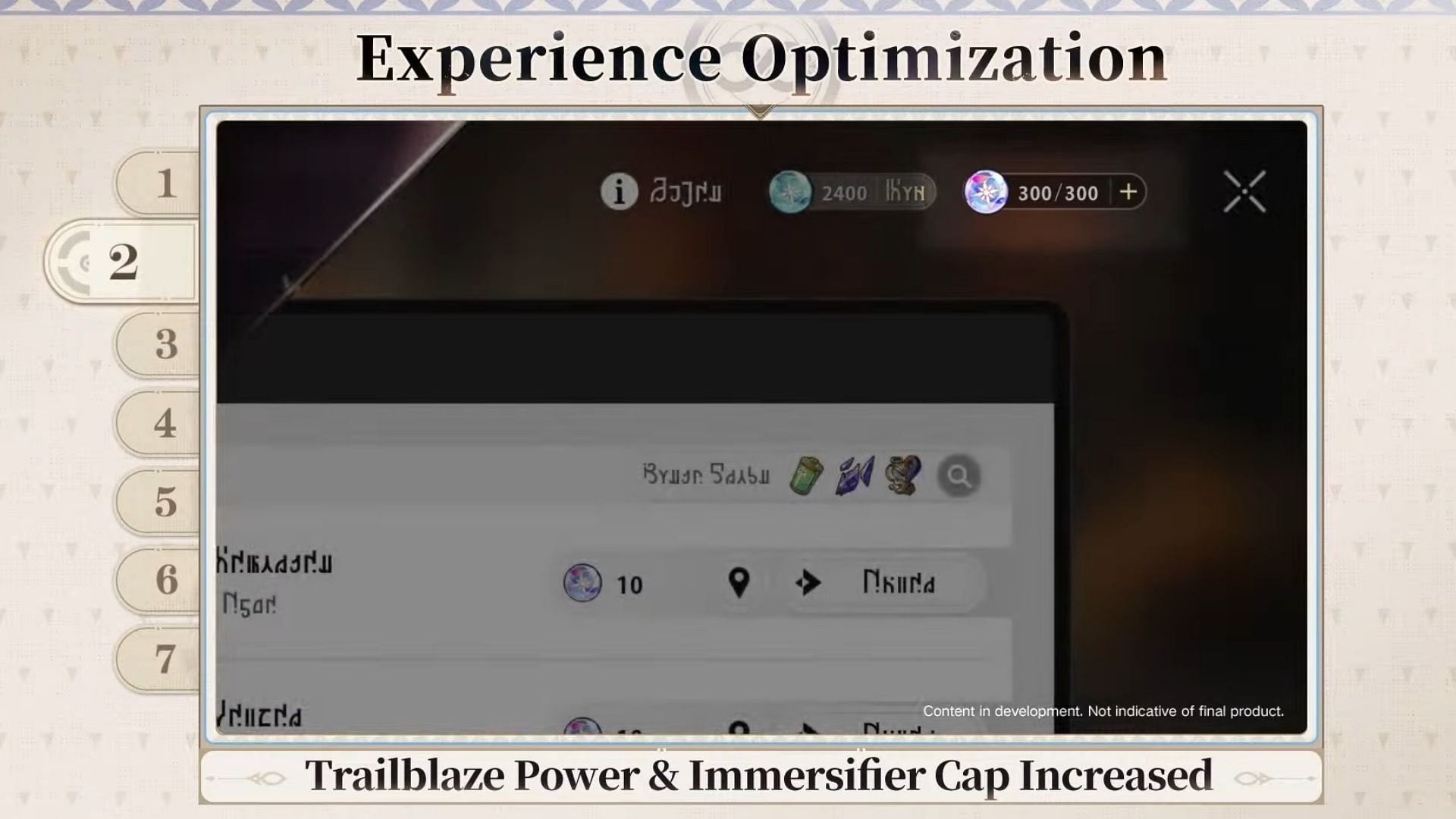 Increase in Trailblaze Power cap (Image via HoYoverse)