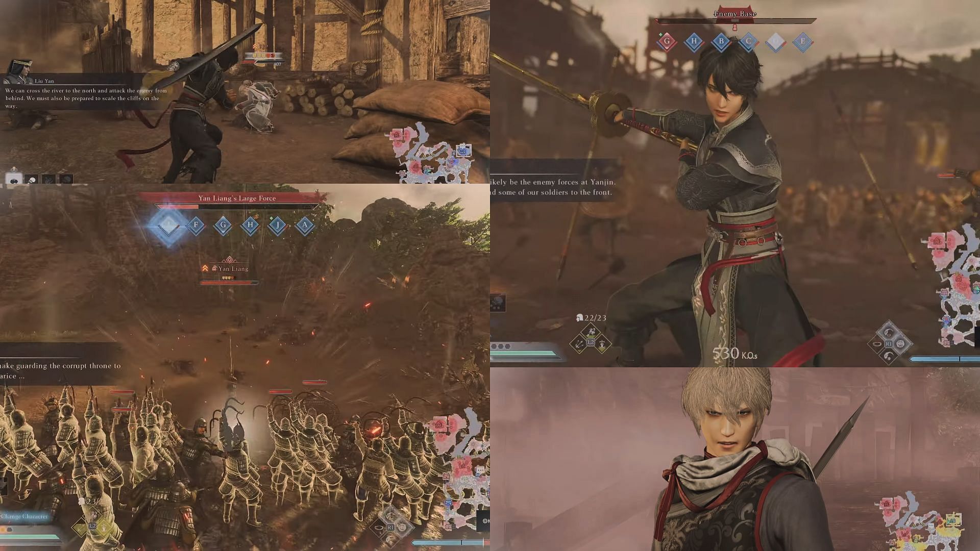 Glimpses of Battle of Baima and Yanjin&#039; Dynasty Warriors Origins (Image via Koei Tecmo)