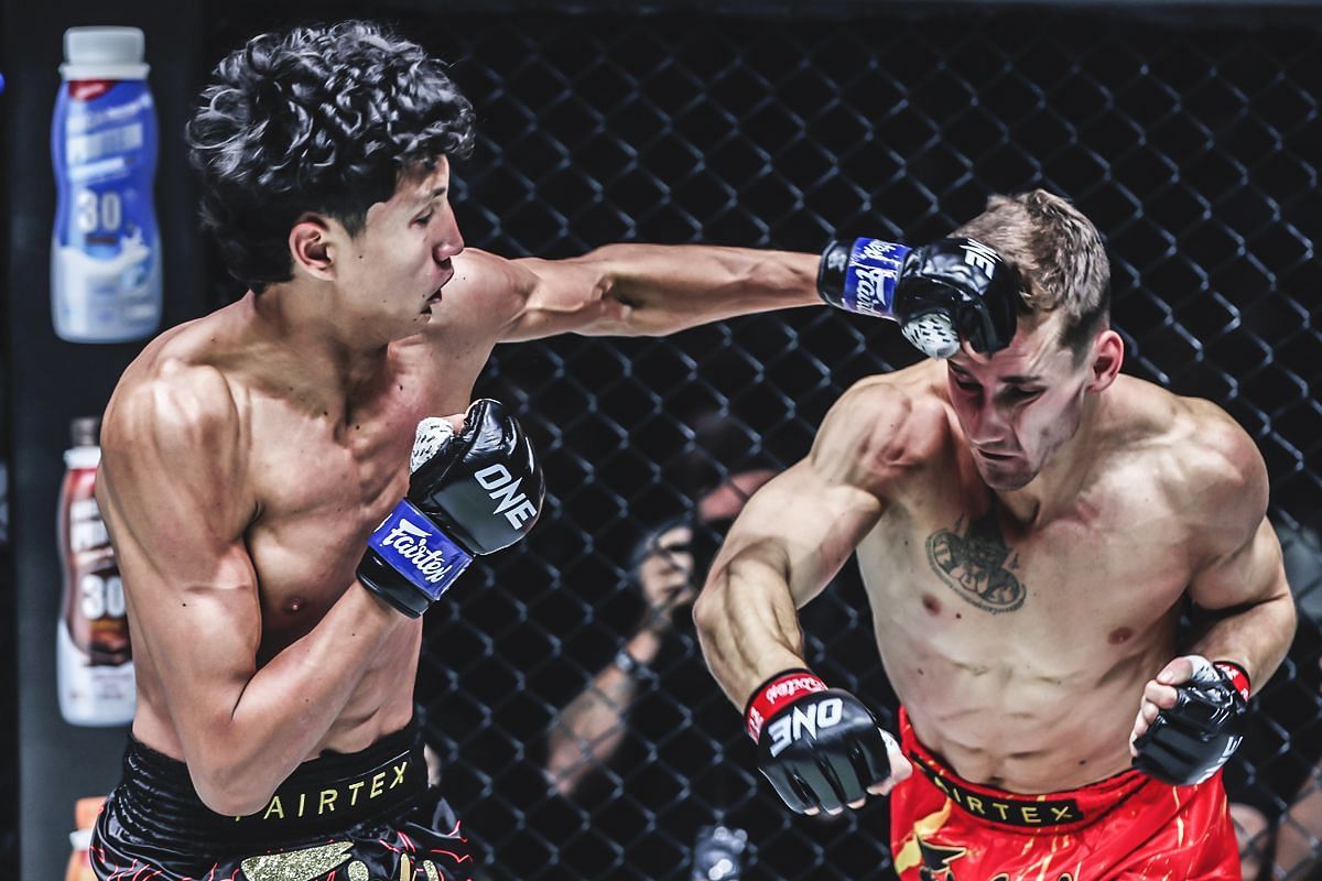 Nabil Anane (left), Nico Carrillo (right) [Photo via ONE Championship]