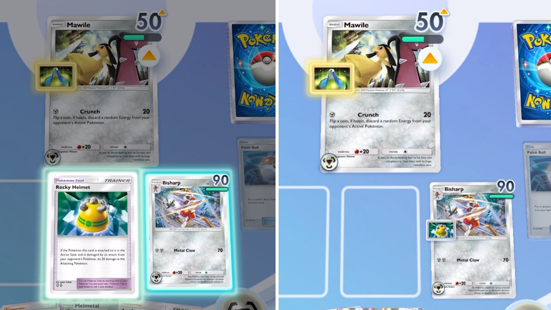 You are able to apply a Pokemon Tool to even a benched card (Image via The Pokemon Company)