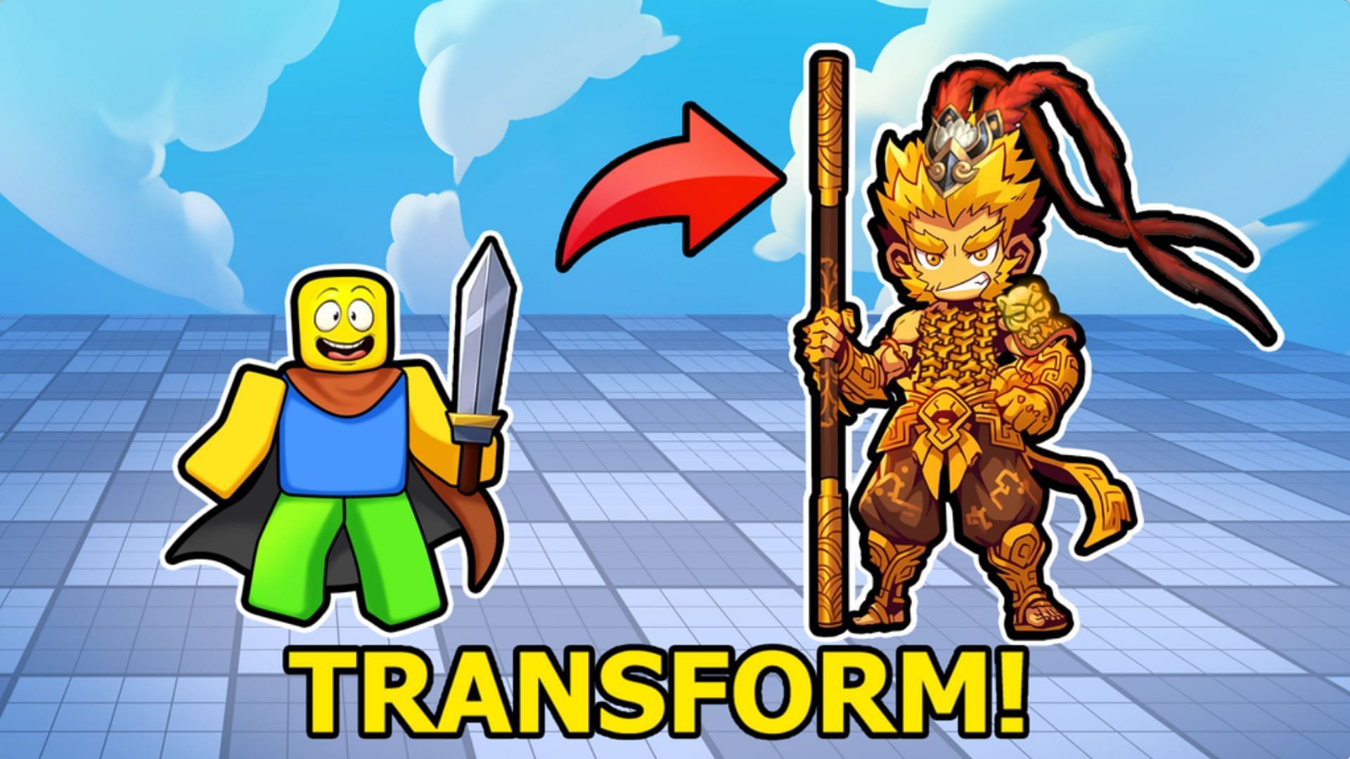 Upgrade your blade in Transform vs Sword Simulator (Image via Roblox)