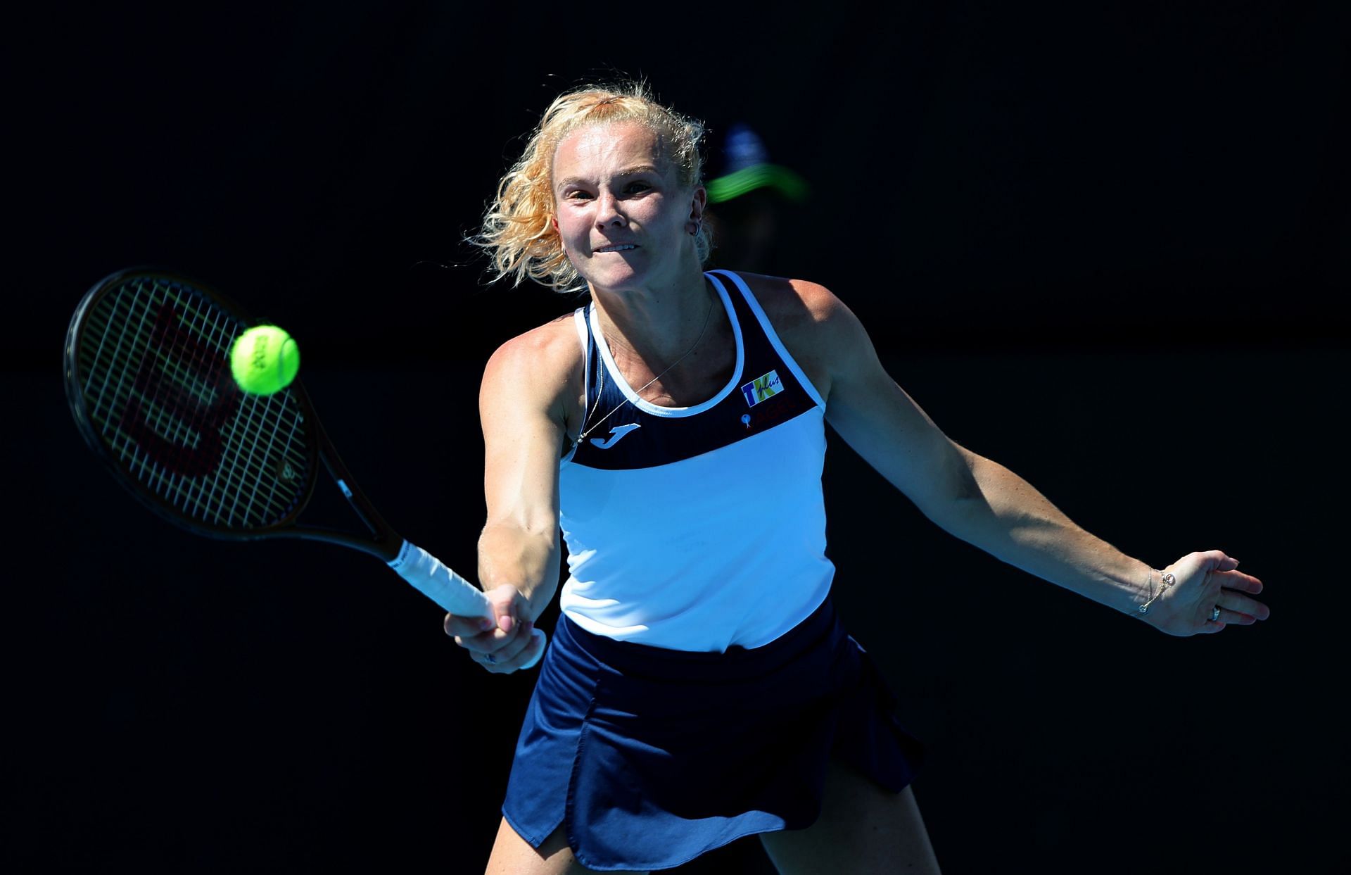 Siniakova at the 2025 Adelaide International  - Source: Getty