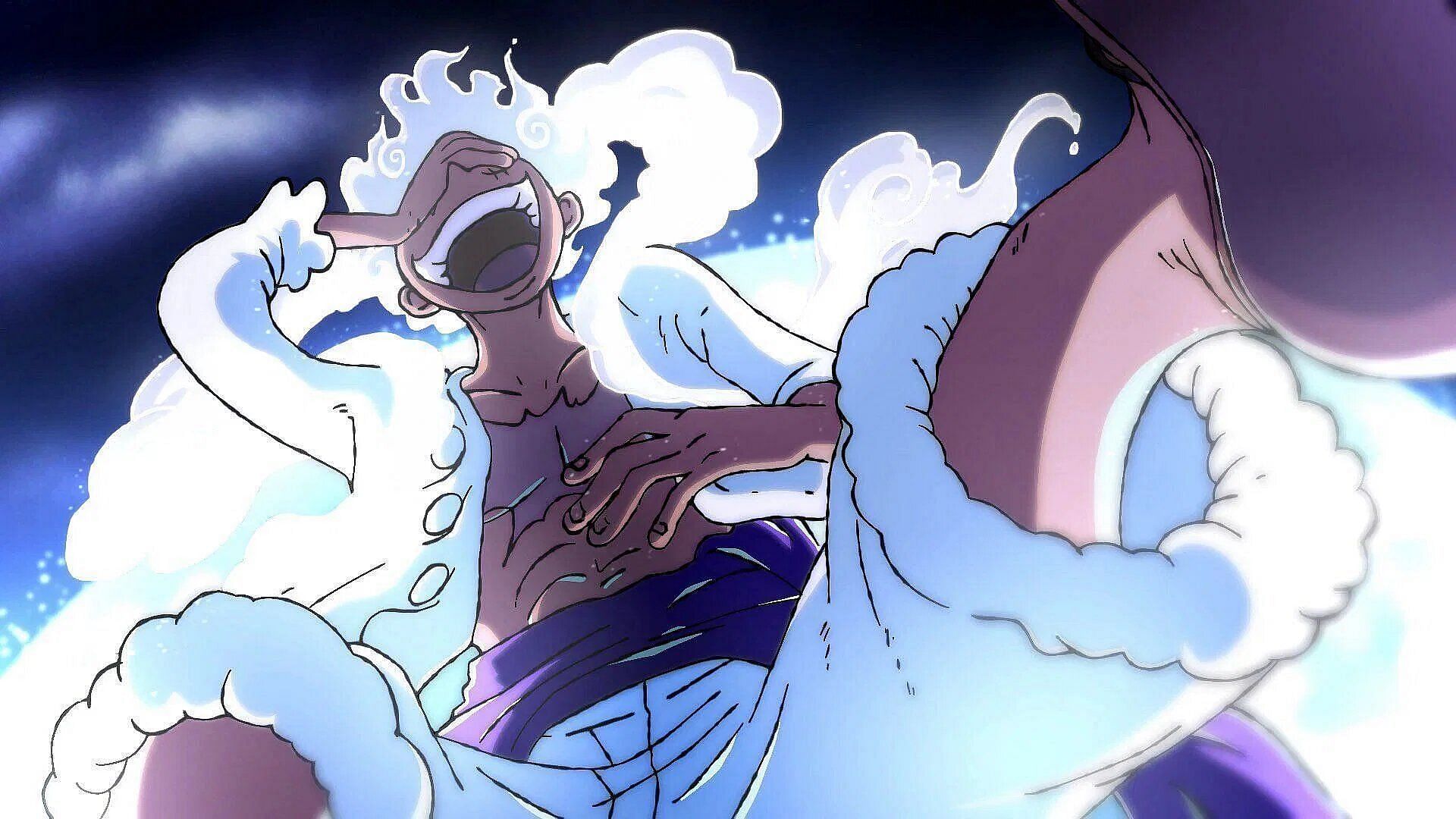 Luffy using Gear 5 in the anime (Image via Toei Animation).