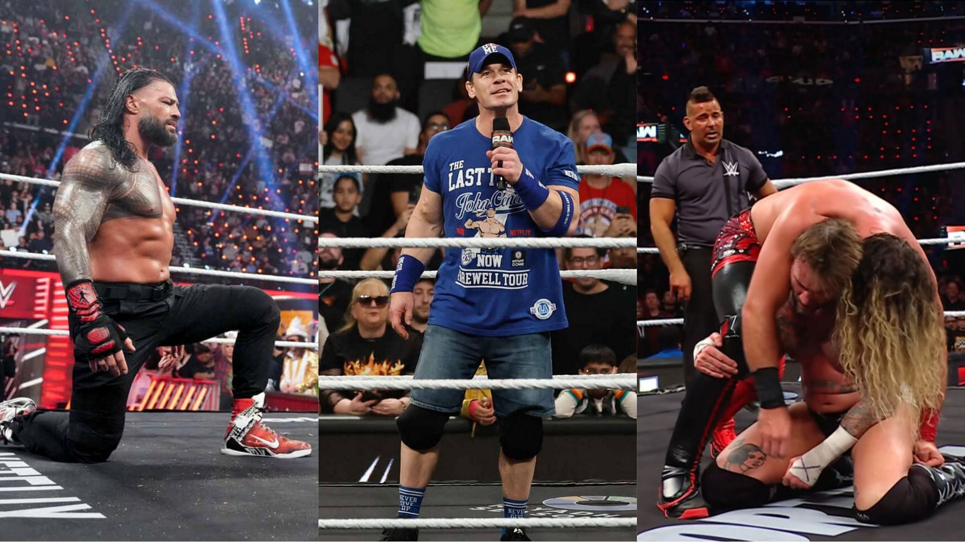 WWE Raw, Roman Reigns, The Rock, John Cena, Seth Rollins, Rhea Ripley, 