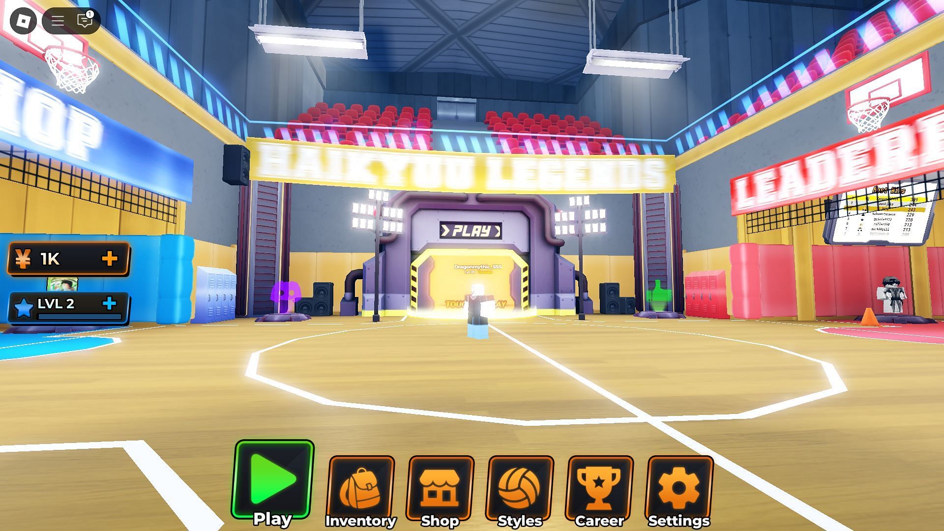 Hub area (Image via Roblox)