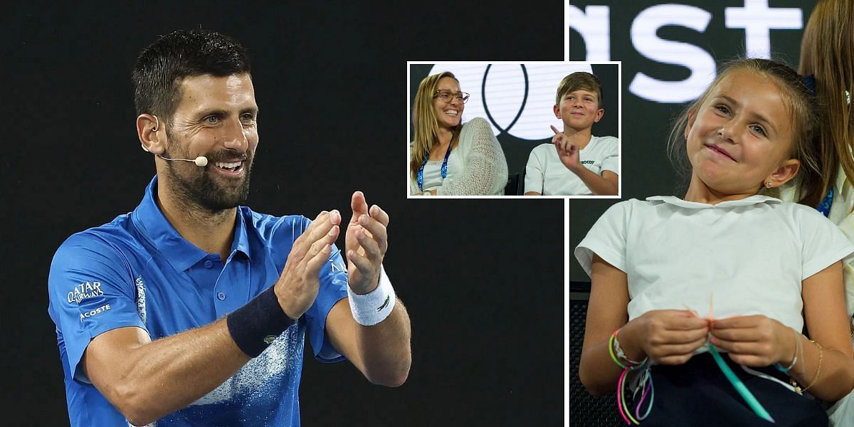 Novak Djokovic enjoys family moment after charity event (Source: Getty Images)