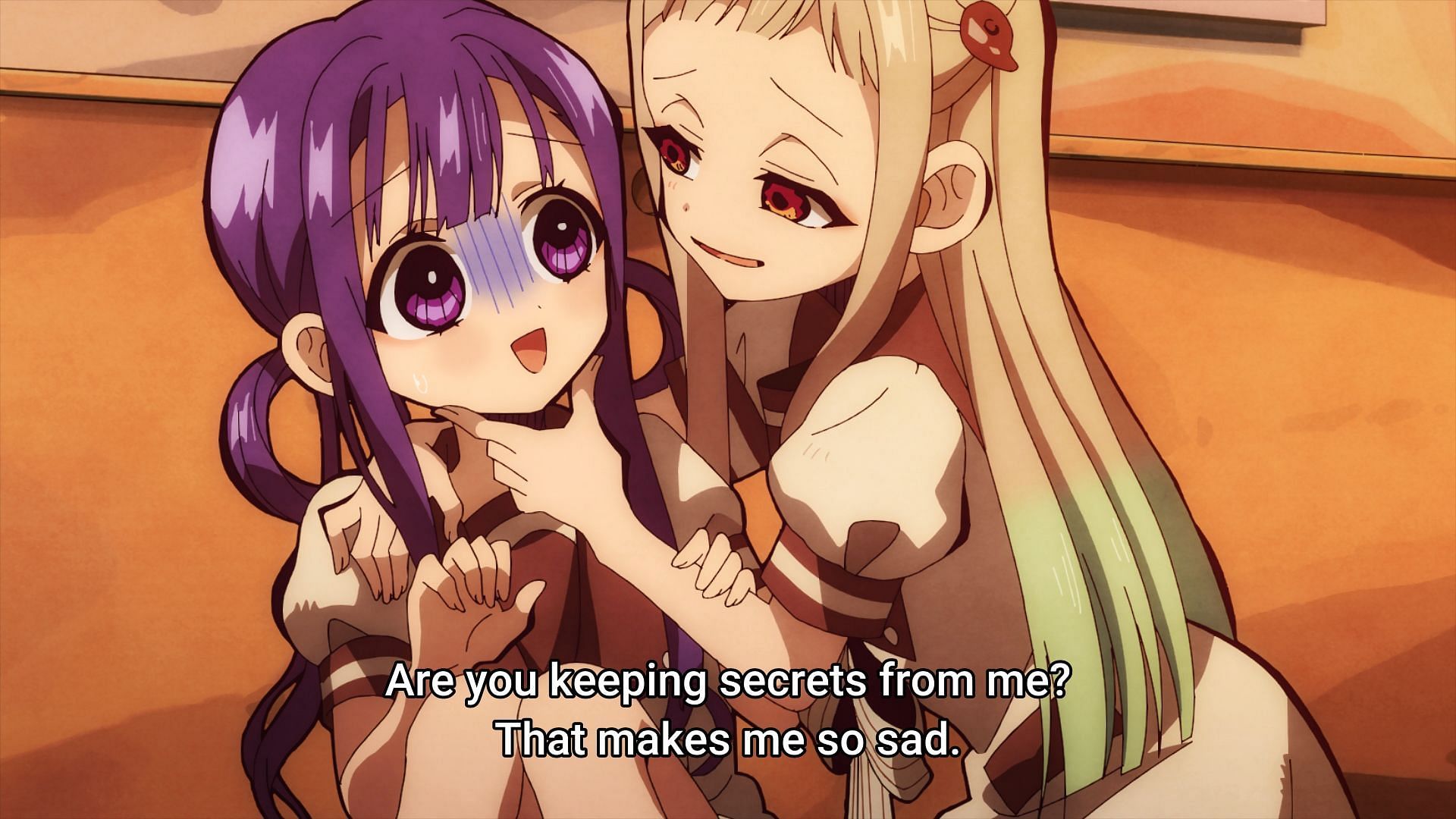 Hanako possesses Nene to interrogate Aoi (Image via Lerche)