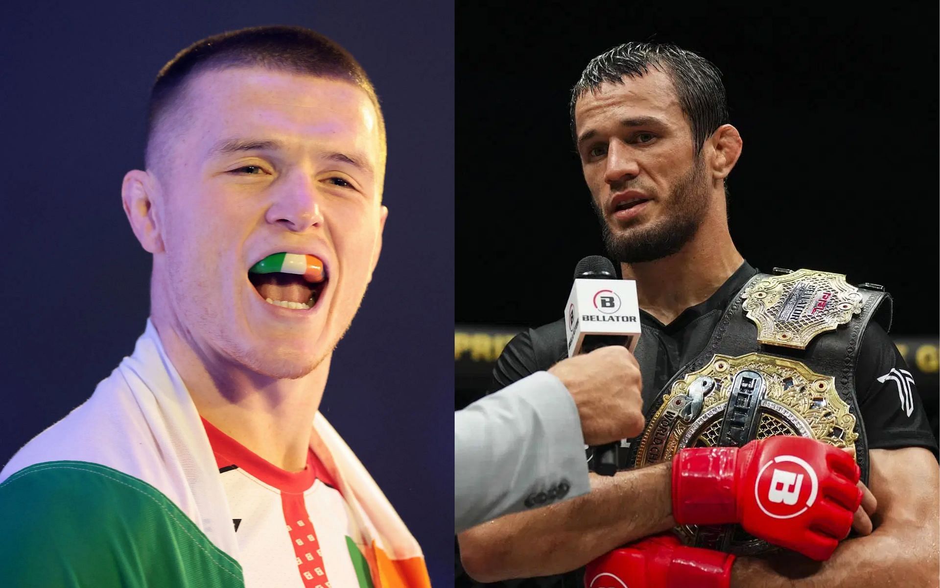 Usman Nurmagomedov (right) shares brutally honest reflection on overlooking Paul Hughes (left) after a tough battle at PFL Dubai [Images courtesy: Getty Images]