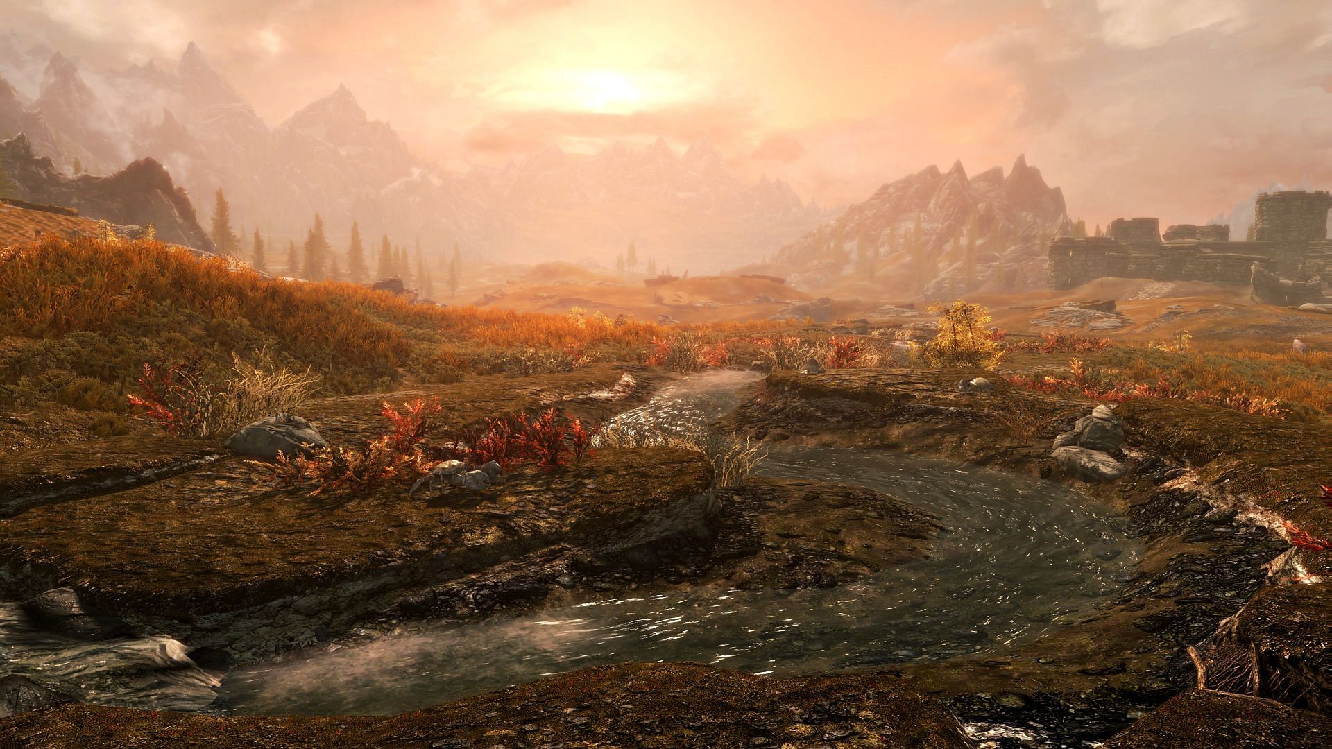 The world of Skyrim is truly enormous (Image via Bethesda Softworks)